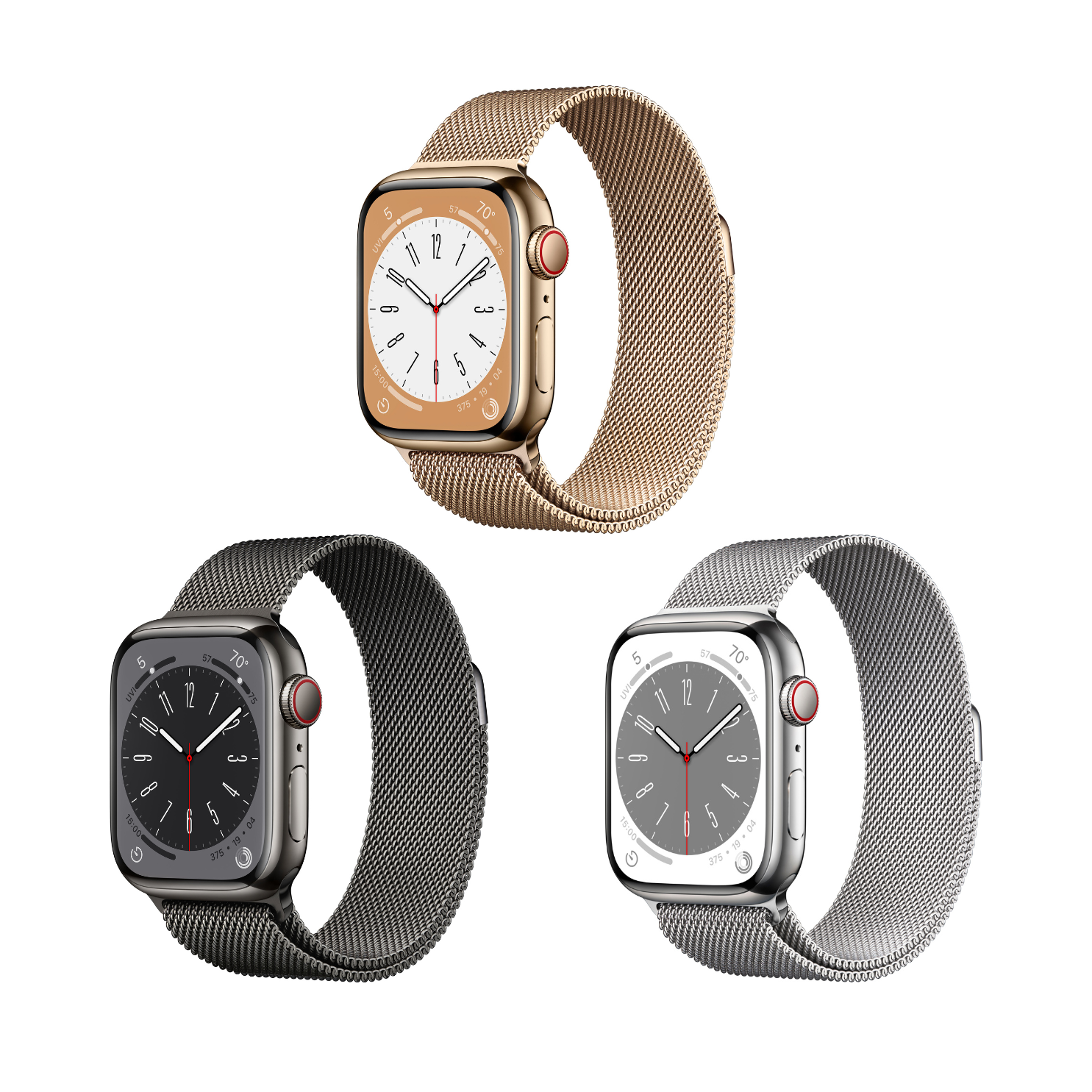 Apple - Watch Series 8 Stainless Steel 45mm (Cellular) (Pre-Owned)