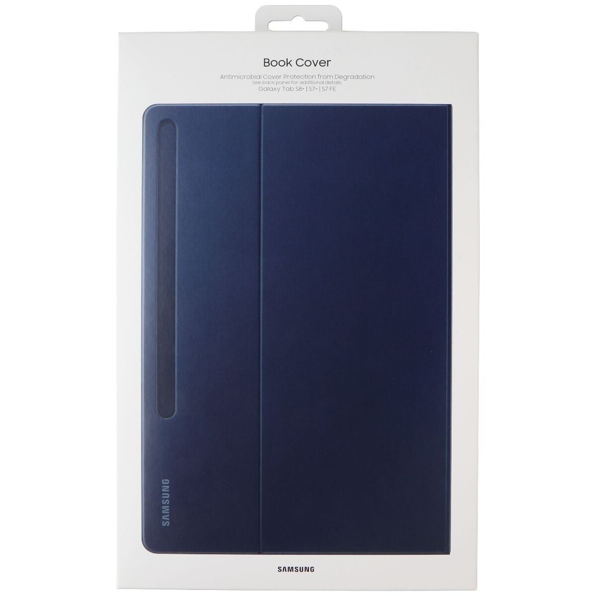 Samsung - Galaxy Tab S8+, Tab S7 FE, Tab S7+ Book Cover - Mystic Navy