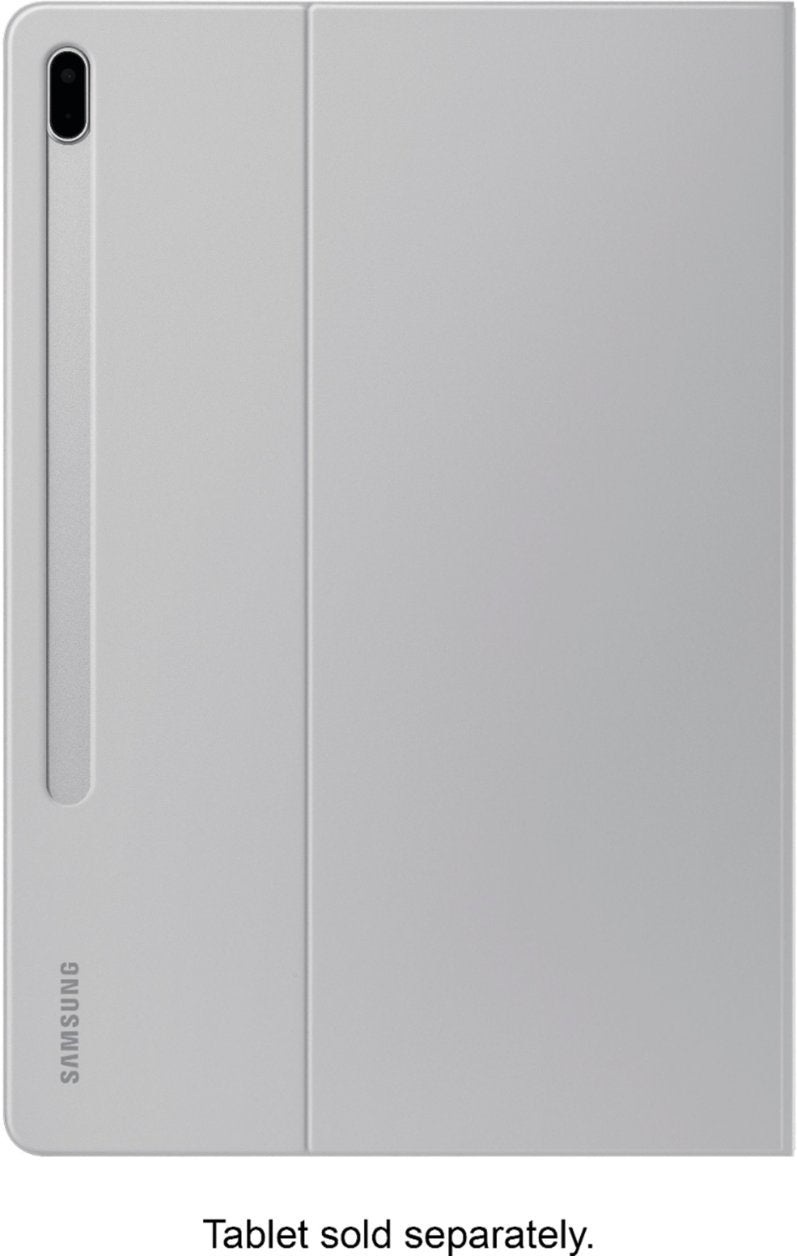 Samsung - Galaxy Tab S8+, Tab S7 FE, Tab S7+ Book Cover - Mystic Silver