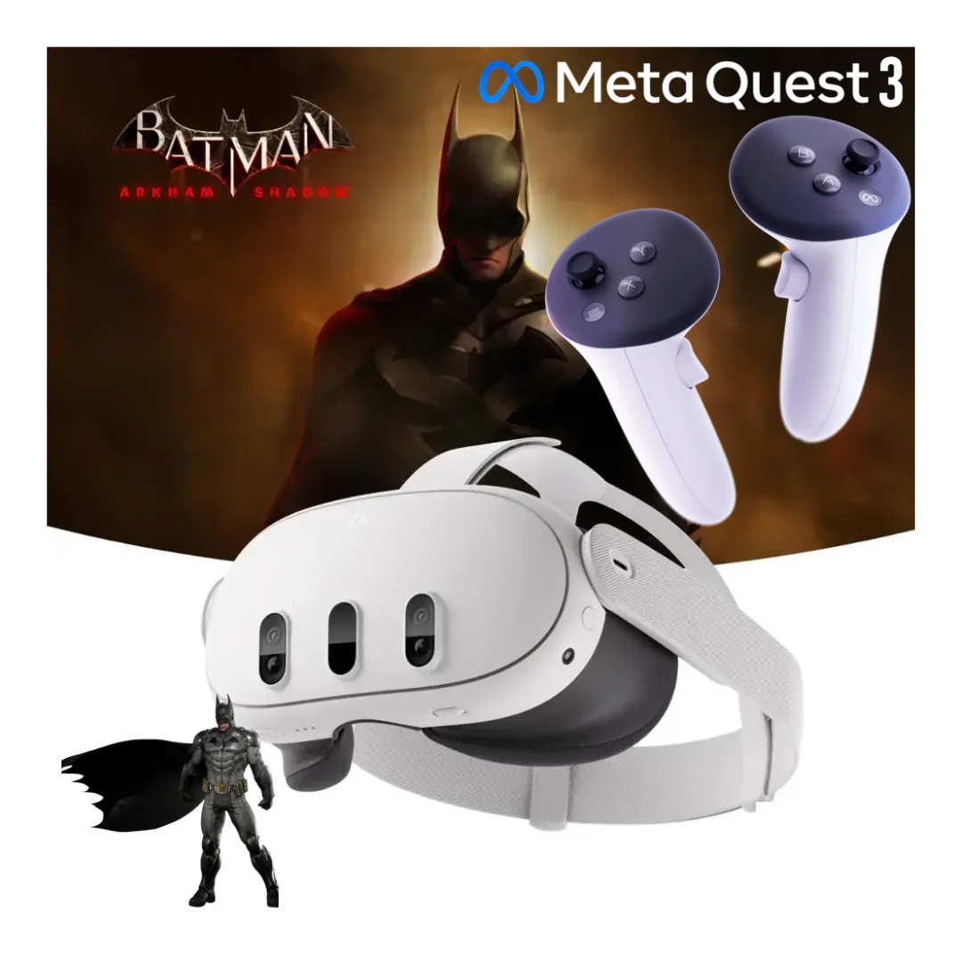 Meta - Quest 3 Breakthrough Mixed Reality with Batman: Arkham Shadow - White (Opened Box)