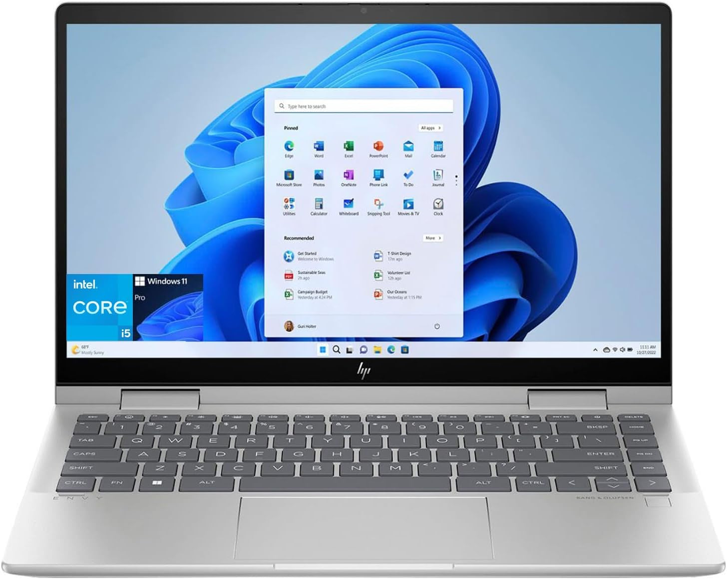 HP - Envy 2-in-1 14" Full HD Touch-Screen Laptop - Intel Core 5 120U - 8GB RAM - 512GB SSD - Natural Silver (Brand New)