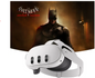 Meta - Quest 3 Breakthrough Mixed Reality with Batman: Arkham Shadow - White (Brand New)