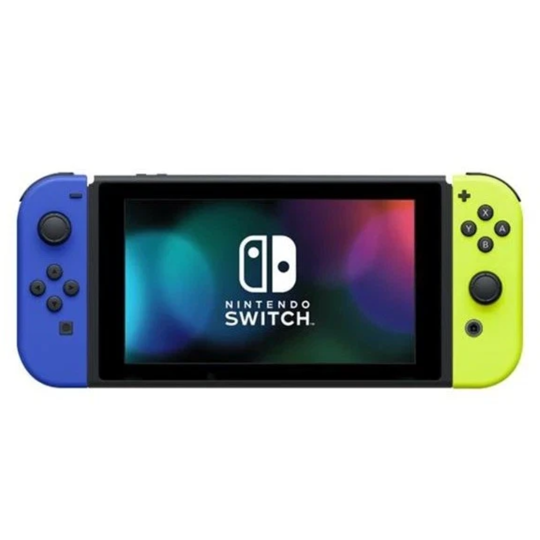 Nintendo Switch - V2 with Yellow and Blue Joy-Con HAC-001(-01) (No Dock) (Pre-owned)