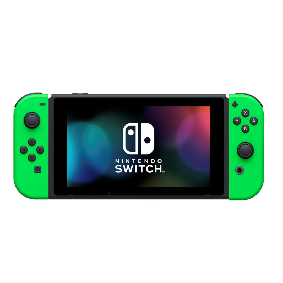 Nintendo Switch - V2 with Green Joy-Con HAC-001(-01) (No Dock) (Pre-owned)