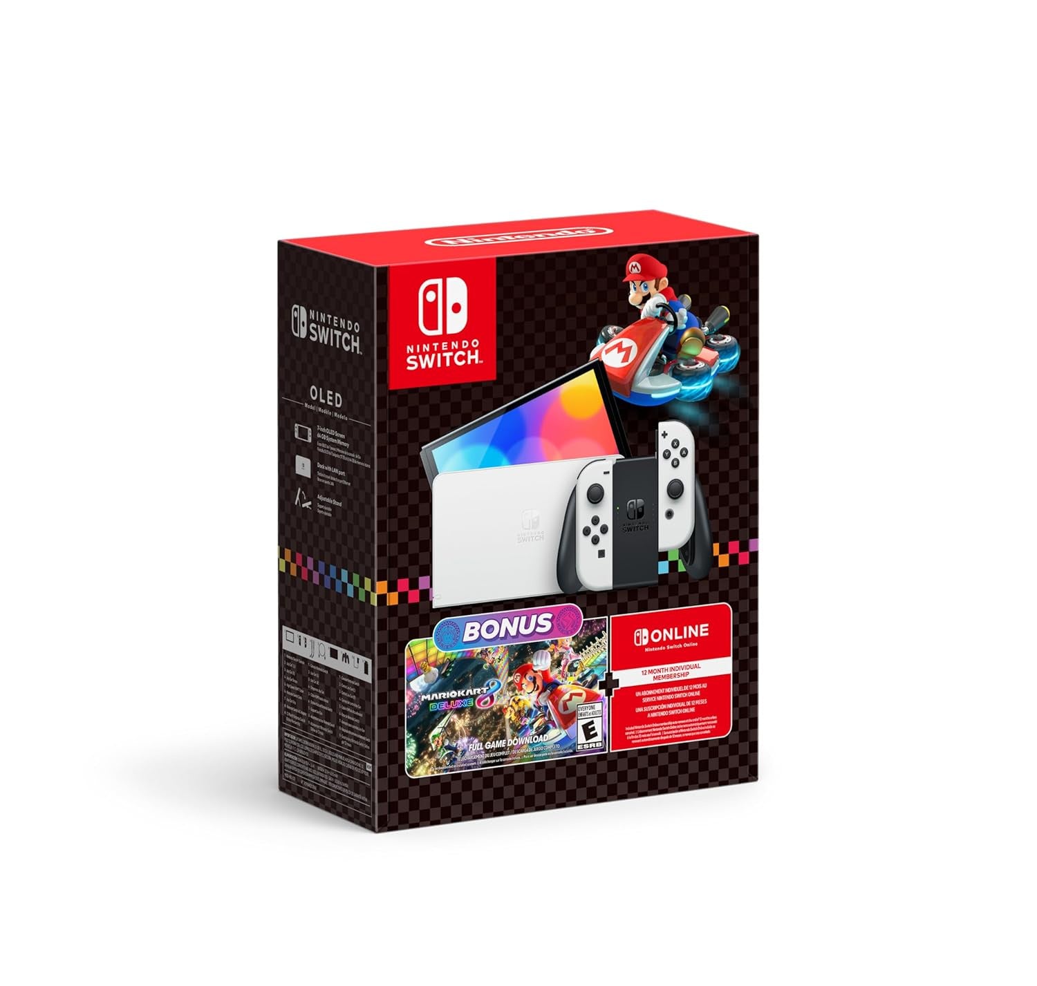 Nintendo Switch - OLED Model Mario Kart 8 Deluxe Bundle US Version (Brand New)