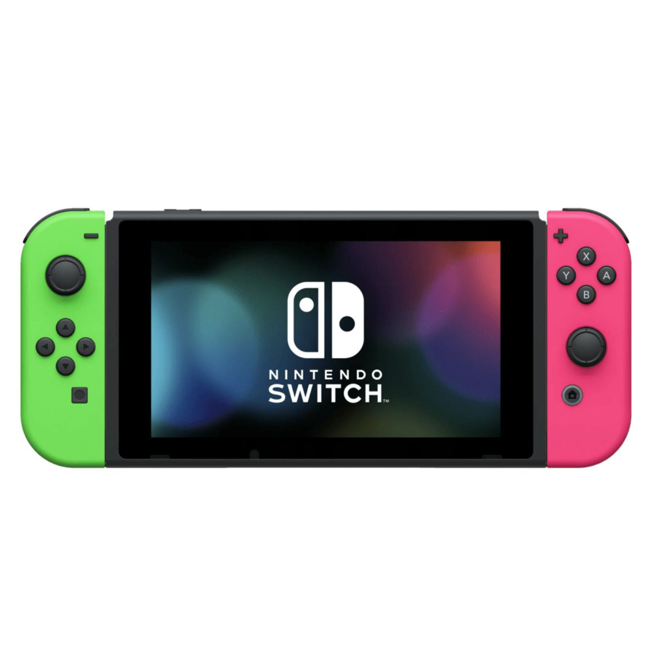Nintendo Switch - V2 with Neon Green and Neon Pink Joy-Con HAC-001(-01) (No Dock) (Pre-owned)