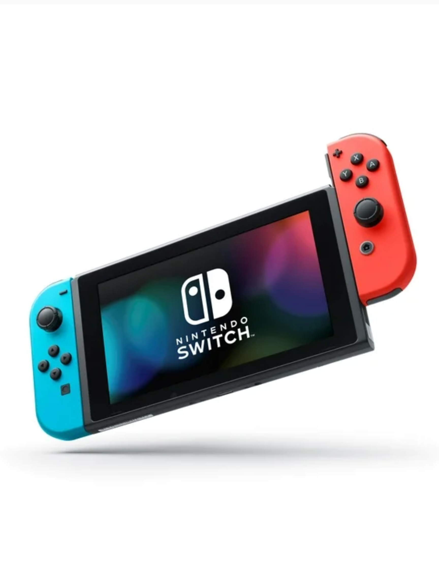 Nintendo Switch - V2 with Red and Blue Joy-Con HAC-001(-01) (No Dock) (Pre-owned)