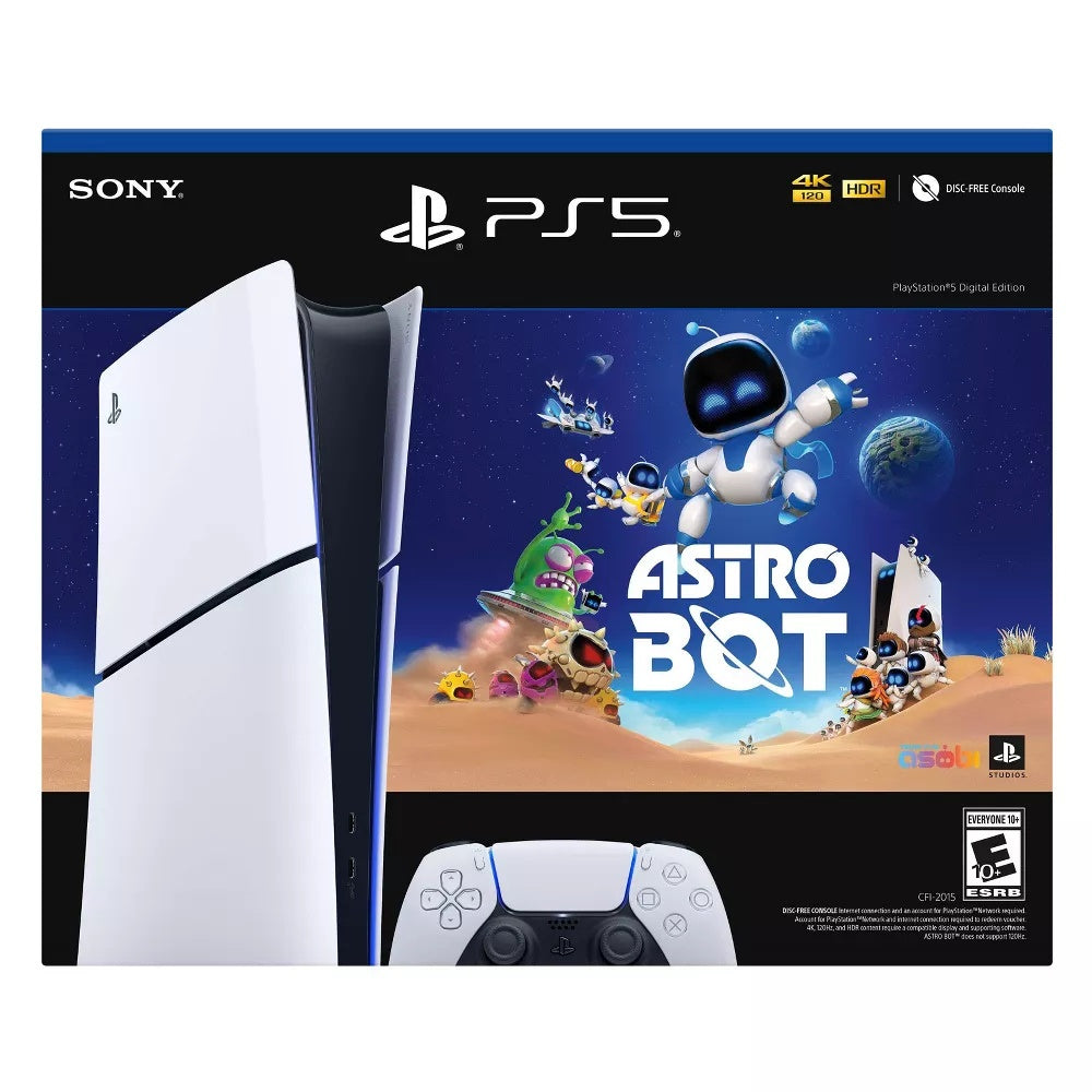 Sony - PlayStation 5 Slim Console Digital Edition - ASTRO BOT Bundle - White (Brand New)