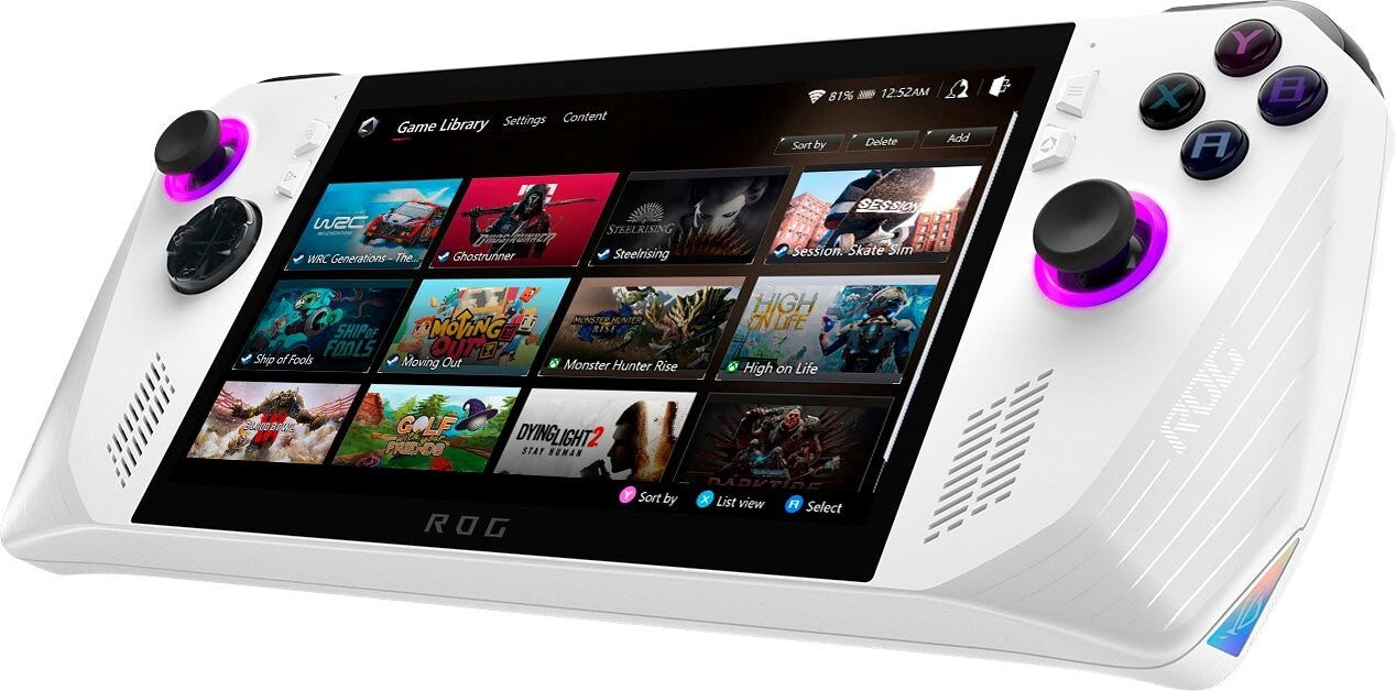 ASUS - ROG Ally 7" 120Hz FHD 1080p Gaming Handheld - AMD Ryzen Z1 Processor - White (Brand New)