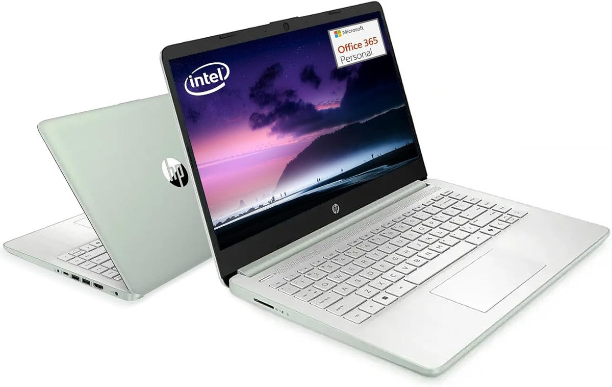 HP - 14" Laptop - Intel Processor N150 2025 - 4GB Memory - 128GB UFS - Willow Green (New)