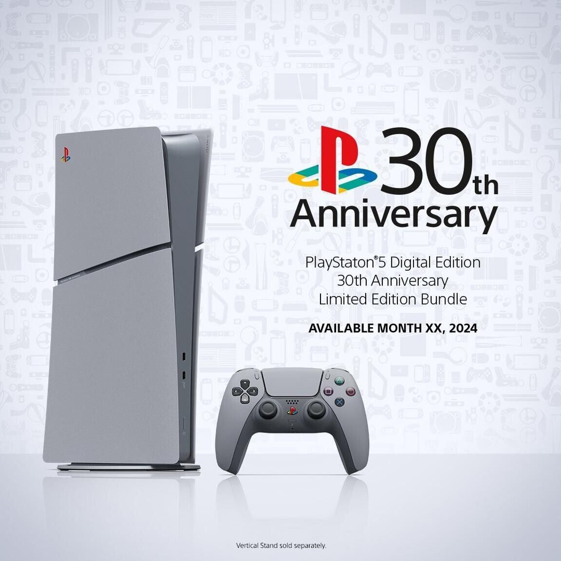 Sony - PlayStation 5 Slim Console Digital Edition 30th Anniversary Limited Edition Bundle - Gray (Brand New)