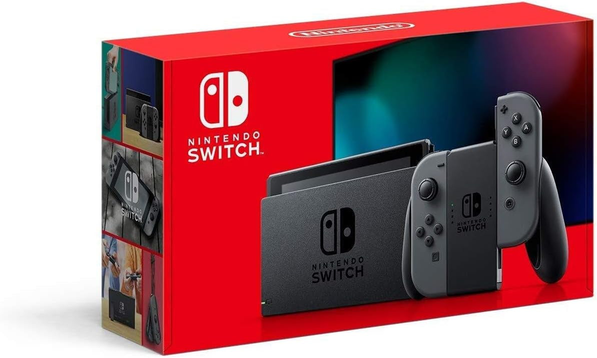 Nintendo Switch - V2 with Gray Joy-Con HAC-001(-01) US Version (Full Set) (Pre-owned)
